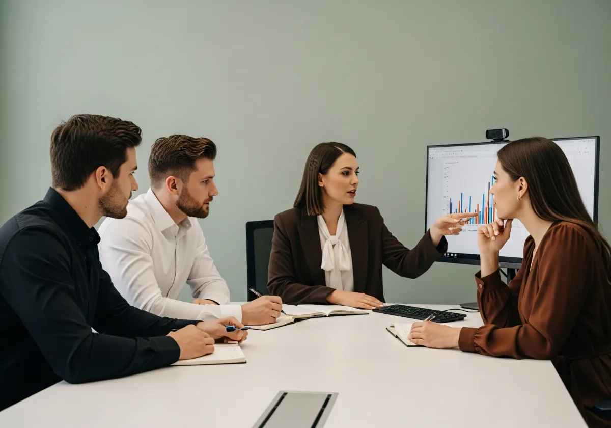 Gestora reunião equipa